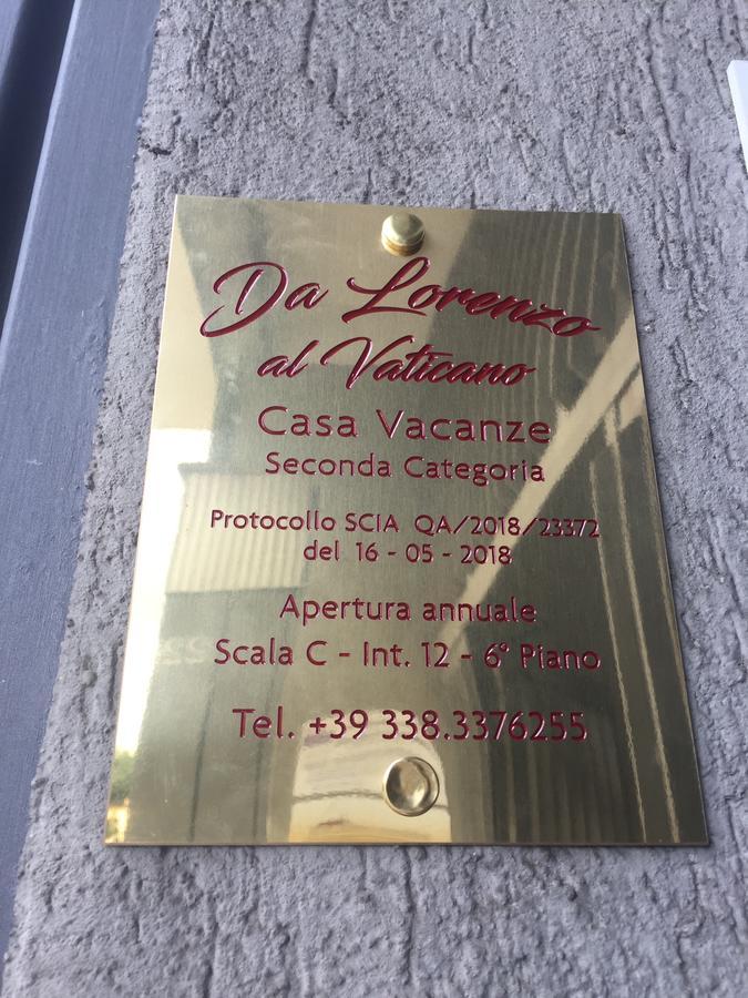 Da Lorenzo Al Vaticano Rom Eksteriør billede